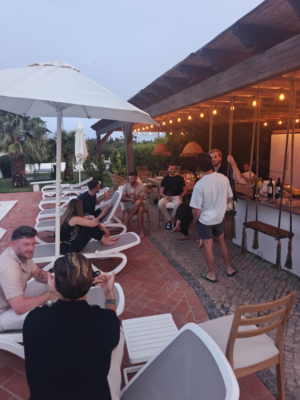 Avondborrel tijdens de Faro trip